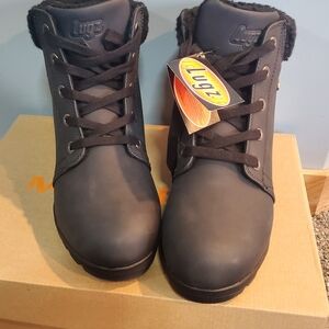 Lugz Black Faux Fur Boots